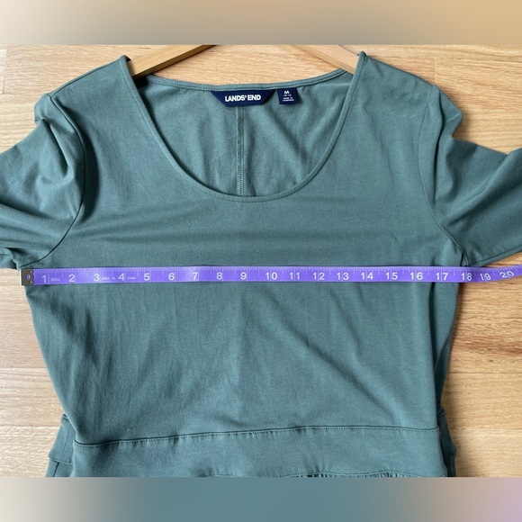 Lands’ End Sage Green Dress Size Medium in Excellent Condition - Picture 7 of 10